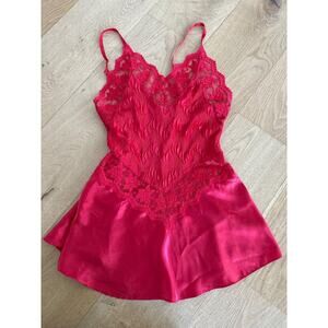 Seductive Wear By Cinema Exoile Babydoll Chemise Slip in Red